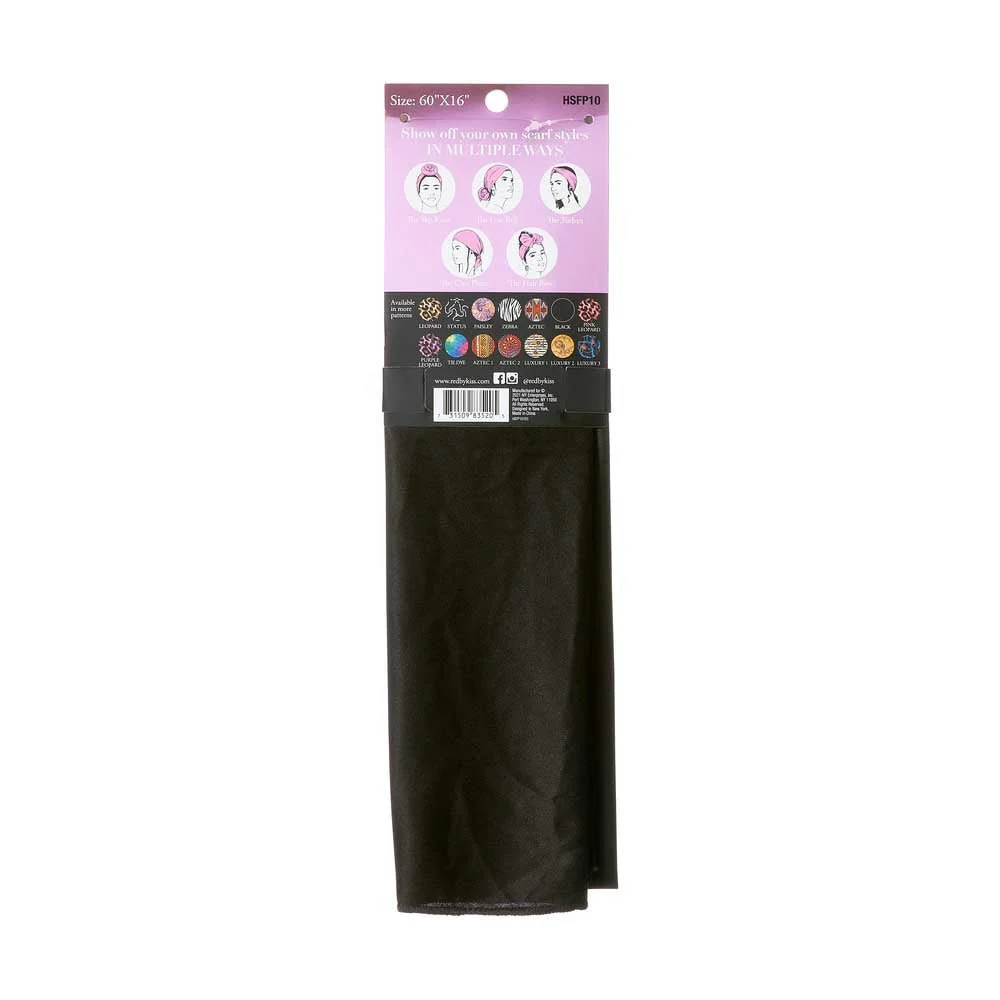 Woven Silky Satin Wrap Scarf - Image 3