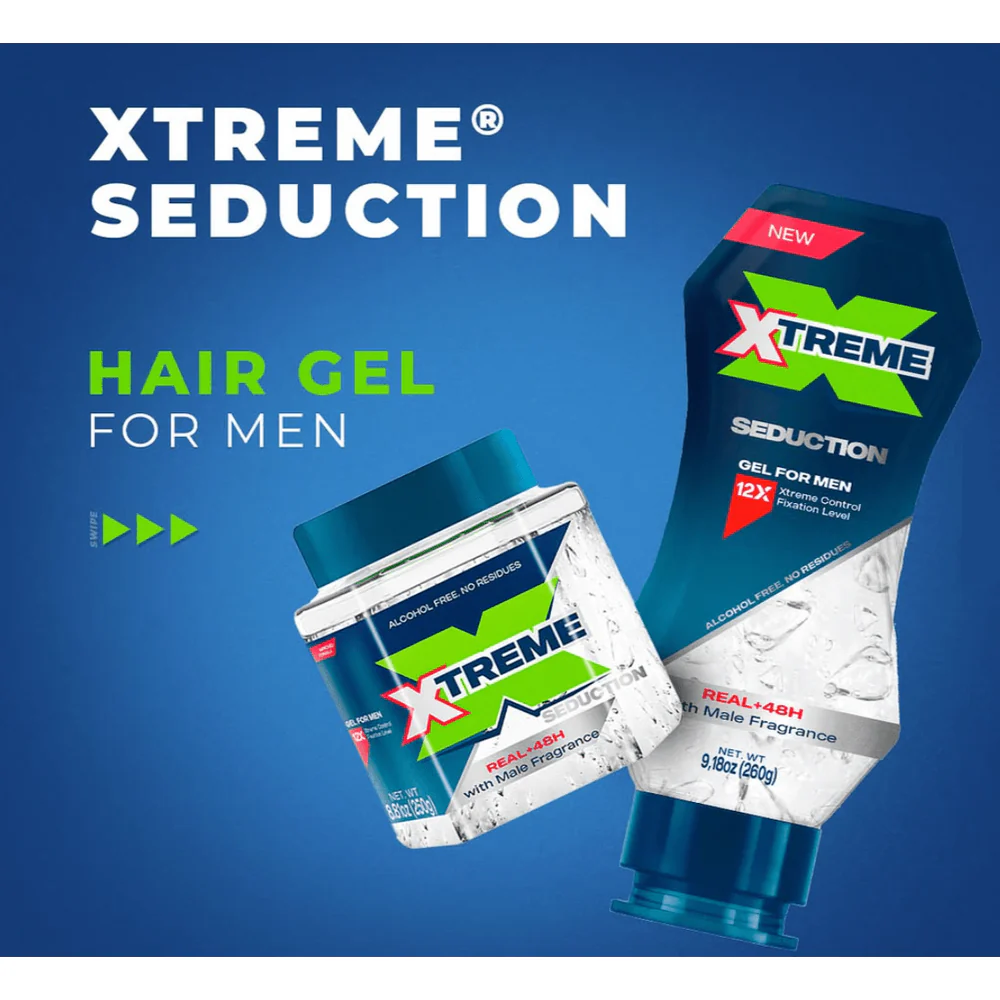 Xtreme Seduction Hair Gel β Flake-Free Hold β 260g - Image 3