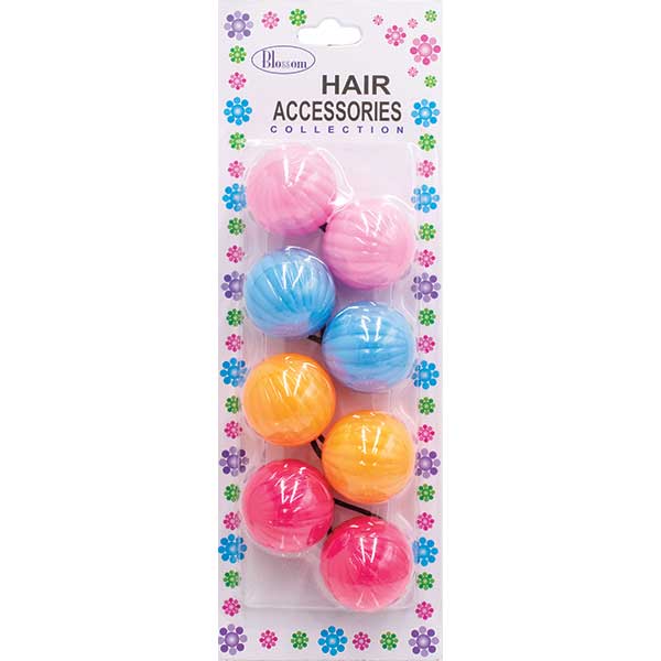 Blossom Hair Accessories Synthetic - Floral Clips & Ties  PPP08-07 & PPP08-08 - Image 3