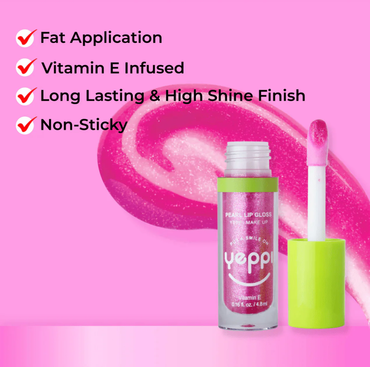 Yeppi Pearl Lip Gloss - 0.16oz - Image 3
