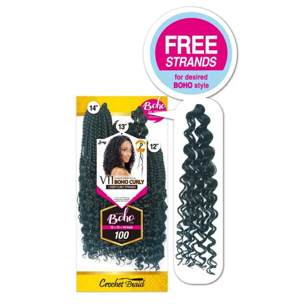 Zury Sis V11 Boho Curly Synthetic Crochet Braid 12"-14" - Image 3